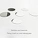 TUOKING Metal Stickers Design For Non-Magnetic Makeup Pans Suit For Blank Magnetic Makeup Palette (Diameter：25mm)