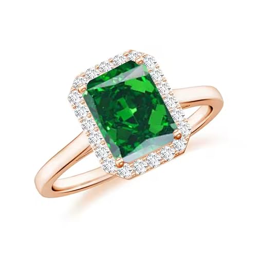 1-3 Carat Emerald Cut Gemstone and Moissanite Ring for Women S925 Sterling Silver/10K/14K/18K Gold Ring for Women Engagement Ring Personalized Jewelry Gift for Women Her3