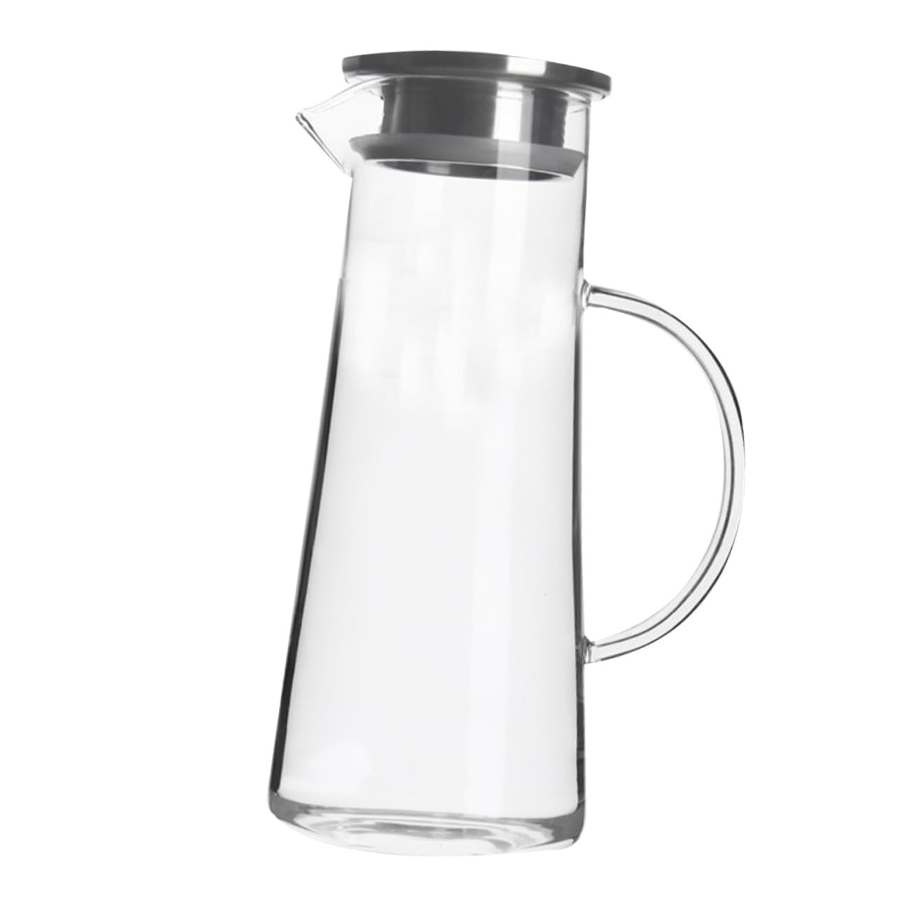 NOLITOY Glaswasserflasche Borosilikatglas 1450 Ml Haushaltsteeflasche Für Küche Wohnzimmer Große Kapazität Bruchsicher