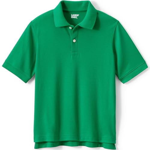 Image of Lands' End School Uniform Kids Short Sleeve Interlock Polo Shirt