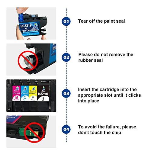 LC3219XL Cartucce d'inchiostro,Double D LC3219XL