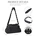 Bucosd Small Gym Bag for Women, Mini Crossbody Gym Duffle Bag with Wet Compartment, Carry on Gym Tote Bag for Workout Dance Sport Travel (Medium-Black)