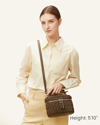 LOVEVOOK Crossbody Bags for Women, Quilted Crossbody Purses for Women, Small Shoulder Handbags for Daily, Work, Travel, Gifts2