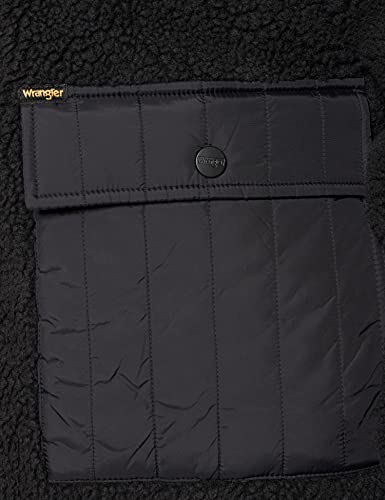 Wrangler Western Liner Giacca, Nero, L Uomo