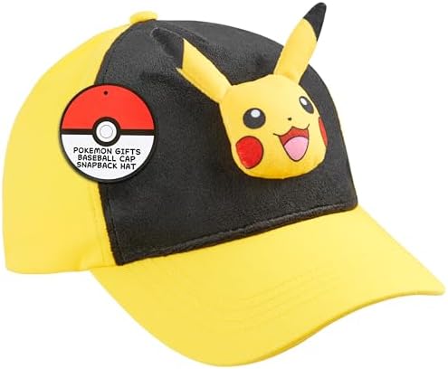Boné de beisebol Pokemon para meninos, boné snapback com pikachu ...