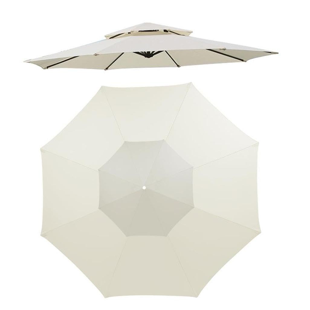 Ersatz-Sonnenschirmbezug für Freischwingerschirm, Stoff für Garten, Terrasse, Hof und Strand, A4, 300 cm, 8 Knochen, UV-beständig und wasserdicht