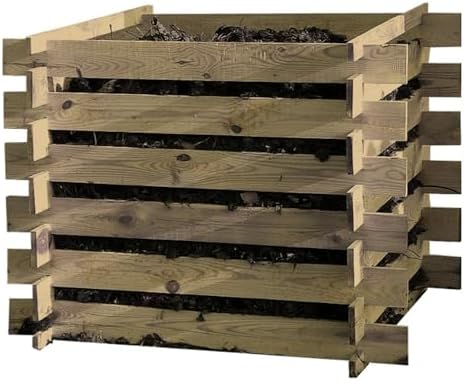 Compost Kit en Bois 100x100x70cm Composteur