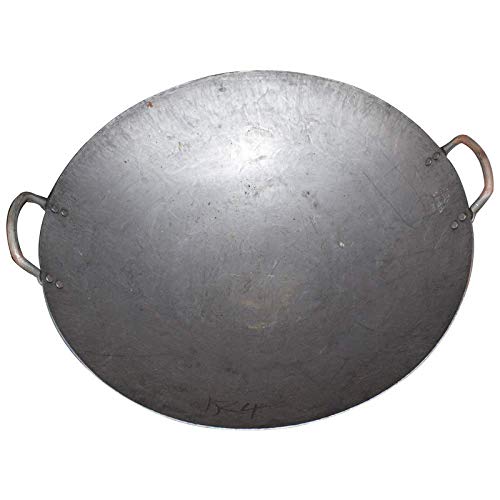 Wok de hierro fundido tradicional con recubrimiento antiadherente 43 cm miniatura 3