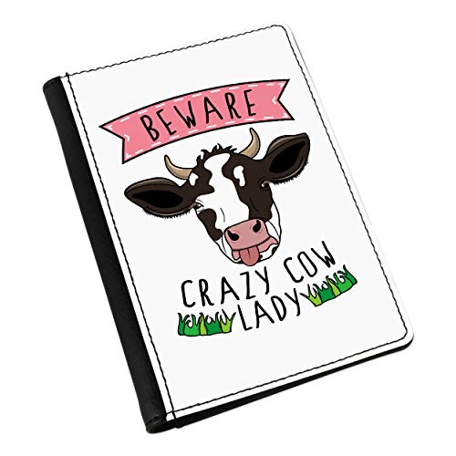 Porte-passeport original vache coccinelle attention fou étui de voyage