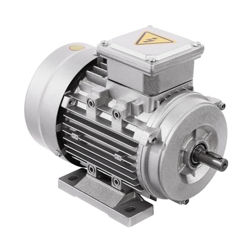 Kdbinytt Moteur électrique 0,75 kW 380 V, moteur triphasé 1400 tr/min, moteur industriel IP55, moteur asynchrone avec bobine en cuivre, moteur électrique...