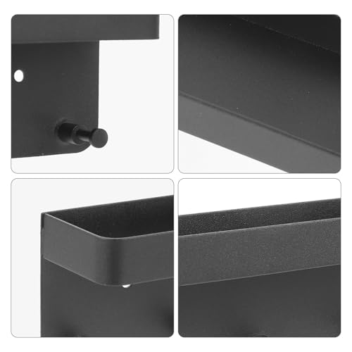 Soporte para medallas en acero inoxidable de alta resistencia organizador negro de pared 4