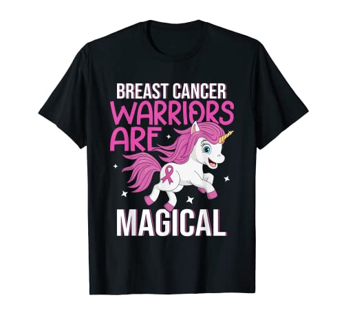 Pink Ribbon Los guerreros del cáncer de mama son un unicornio mágico Camiseta