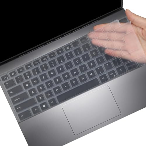 Image of Saco Laptop Keyboard Cover Compatible for Dell inspiron 14 (5430 5435 7420 7430) & Dell Vostro 14 (3420 3425 3435 5320) 14inch Laptops (Transparent)