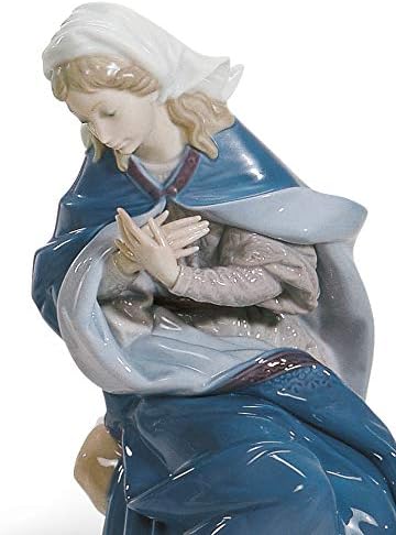 Miniatura 2 de LLADRÓ Figura de Belén Virgen María. Figura de porcelana de la Virgen María.