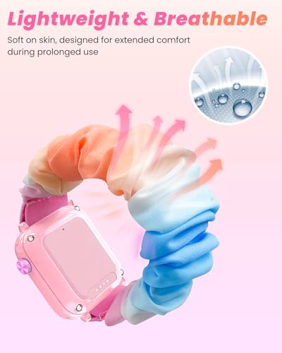 Correa para reloj inteligente ganopterygon TK09 para niños azul y blanca miniatura 3