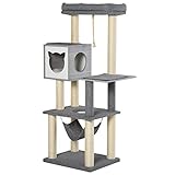 ✅Gesamtmaße: 59L x 48B x 155H cm, Condo-Größe: 34L x 34B x 34H cm, Belastbarkeit (insgesamt): 30 kg, Belastbarkeit (Condo): 4,5 kg.