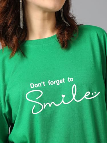 Image of KOTTY Quirky Printed T-Shirt for Women | Fun & Playful | Casual Chillwear