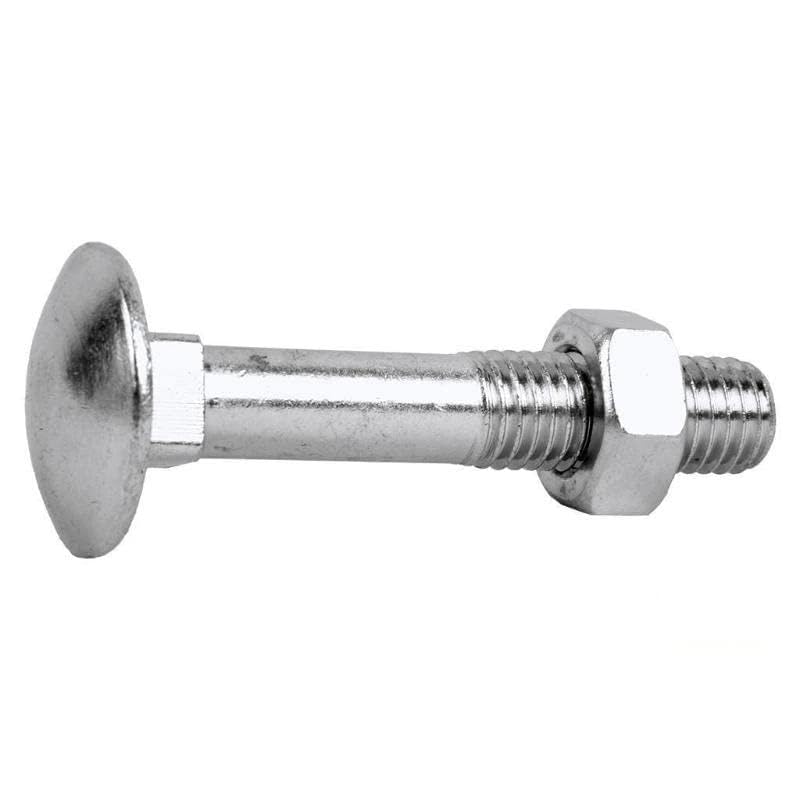 Vis carrocero M8 x 55 boulon jatte collet carré acier avec écrou DIN-603 assemblage bois métal x50