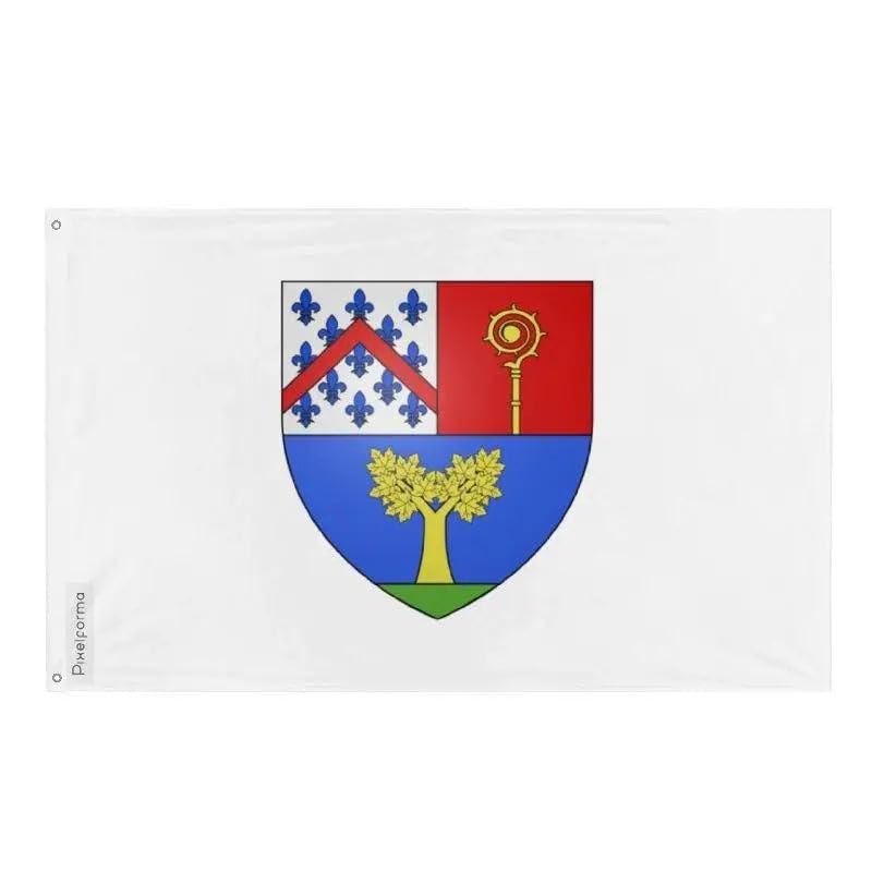Drapeau Plessisville Pixelforma en polyester résistant avec 2 œillets en fer