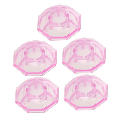 ibasenice 5pcs Guitar Effect Pedal Footswitch Cover Foot Nail Cap Pad Plastic Tools Parts for Electric Guitar