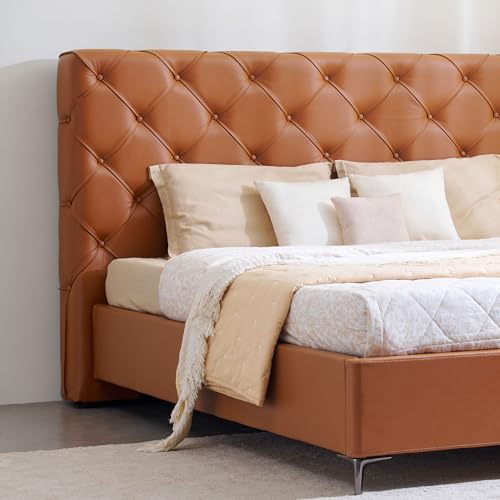 Image of Home Centre | Tiffany | Engineered Wood | Hydraulic Storage | King Beds | Tan | 1 Year Warranty