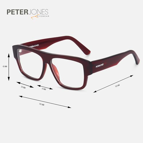 Image of Peter Jones Luxe I Pure Acetate I Oversized Large Size I Square Broad Frame I Spectacle Frame (U004)