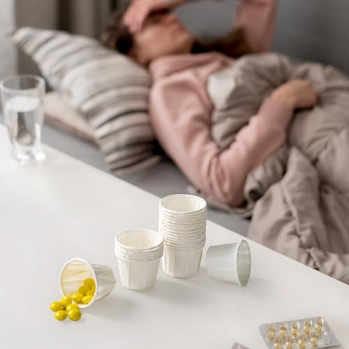 LITOPAK 500 Pack 0.75 oz Disposable Paper Souffle Medicine Cups, 3/4 oz Sample Cups for Tasting Pills, Food Dessert Services, and Condiments by LITOPAK - Image 7