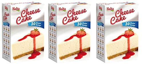 3 x Halta Preparato per Cheesecake Preparado para tarta de queso 900 g, paquete ideal para preparar el relleno para la típica tarta de queso americana