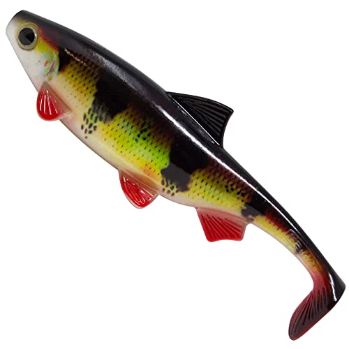 Seika Pro Gummifisch Fabrico Pike 18cm 72g - Shad, Farbe:Perch Cover