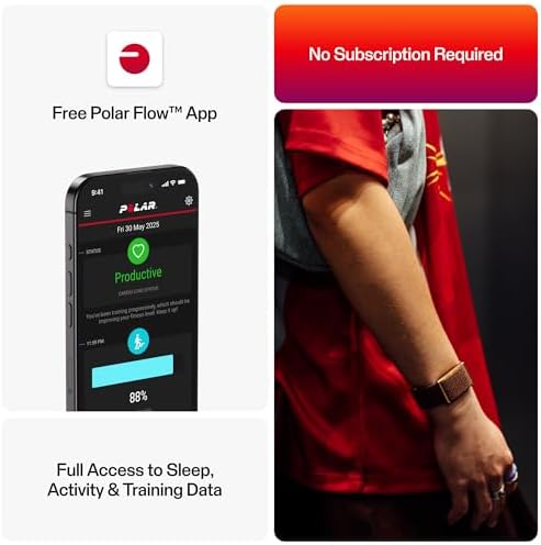 POLAR Loop – Smart Screen-Free Wearable Health & Fitness Band with 24/7 Heart Rate, Sleep & Activity Tracking, Automatic Training Detection, No Subscription, 8-Day Battery. 4