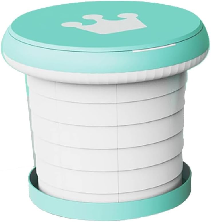Kids Folding Toilet Seat,Portable Collapsible Potty Seat,Training Toilet Seat,Car,Camping,Outdoor,Indoor(Green)