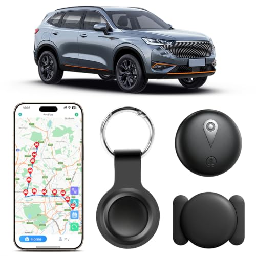 Rastreador GPS para coche sin suscripción para iOS y Android, rastreador magnético GPS con aplicación, mini etiqueta inteligente, cubierta global para coche, moto, vehículos, llaves, equipaje, sin