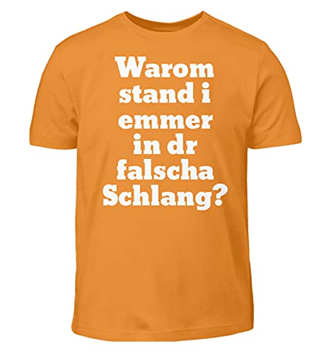 T-Shirt pour Enfant avec Message Humour en Allemand Col Rond