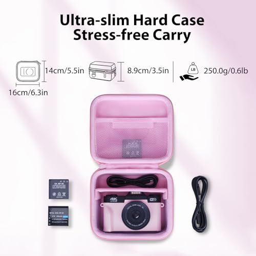 Funda para Cámara Digital XANAD 4K Rosa miniatura 3
