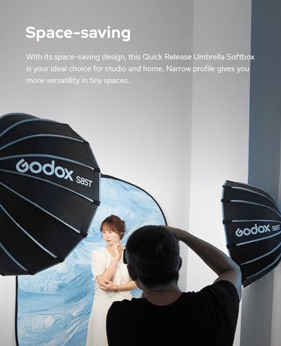 Softbox Godox S65T modificador de luz Bowens de 65 centímetros para flash 5