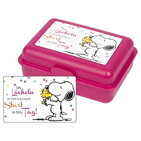 Fiambrera United Labels Snoopy con divisor rosa Cover