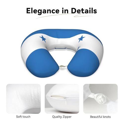 Almohada de espuma viscoelástica para viaje tamaño U miniatura 3