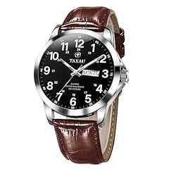 Brown Leather Strap Black Face-G8409P
