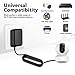 12V 2A Power Supply Adapter 3M, AC/DC Adapter 100-240v 50/60hz to 12V, 5.5 x 2.1mm Jack Switching Power Adapter for CCTV Camera,LED Strip Lights,Audio/Video,Router,TV Box,Black,10ft (UL Listed)