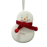 Aufwendig handbemalt Department 56 Snowbabies – Flirty Schneemann Ornament – Clearance