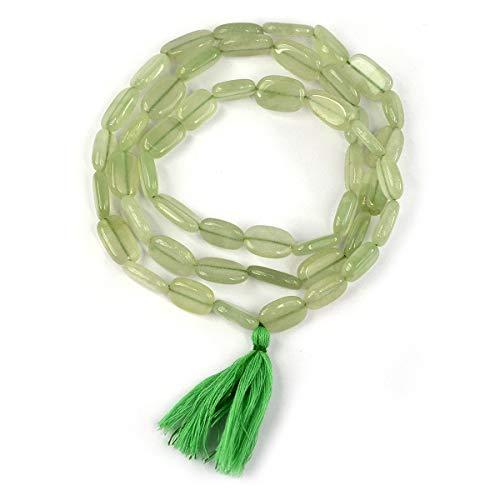 Image of Natural Oval Crystal Beads Mala Necklace Collection for Men & Women, Reiki Energized Gemstone Jewellery for Meditation, Mindful Living, Spiritual Decor & Everyday Fashion Styling