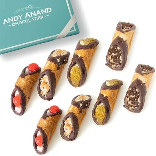 Andy Anand Chocolate Cannoli, Made in Italy by World Famous La Pasticceria, Sicily, Slowly Savor for...