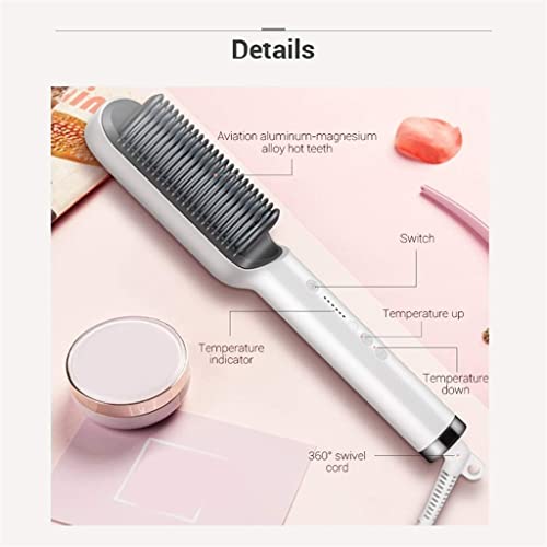 Plancha multifuncional para cabello con peine eléctrico, herramienta de modelado rápido miniatura 2