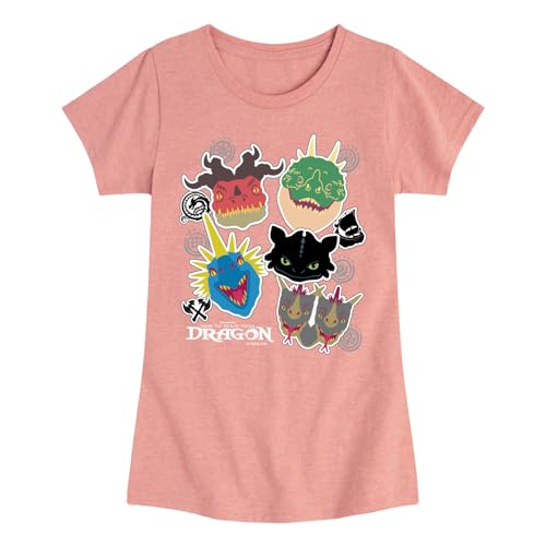 How to Train Your Dragon - Dragons - Toddler and Youth Girls Fitted Short Sleeve Tee