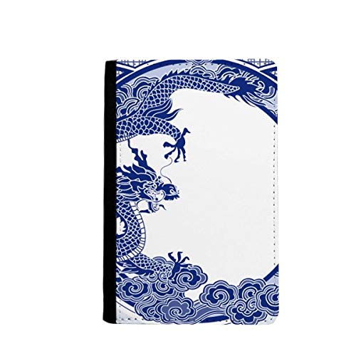 Étui portefeuille de voyage dragon bleu pour ne plus perdre vos cartes bancaires