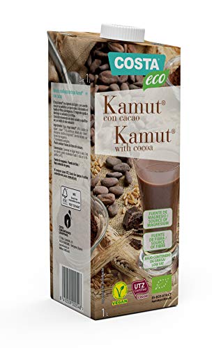 COSTA ECO Bebida de Kamut con Cacao Ecológica - Caja de 6 x 1L