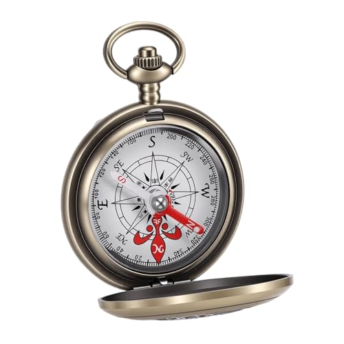 Brújula de latón Yctze con dial flotante 360° sellada miniatura 1