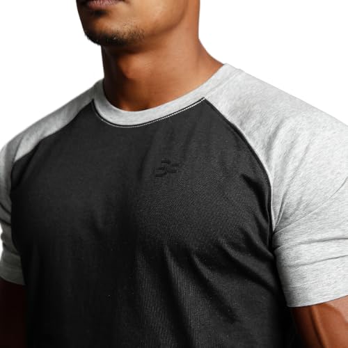 Image of Casual Short Sleeve Crew Neck Classic Wicking Breathable Fitness Muscle Athletic T Shirts Mens