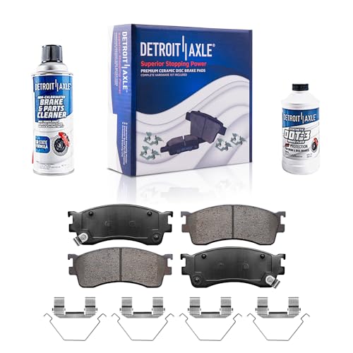 Image of Detroit Axle - Front Brake Pads for 2001-2003 Mazda Protege, 2002-2003 Protege5, Ceramic Brake Pads Replacement