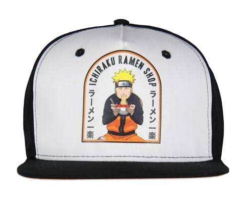 Bioworld Naruto Shippuden Youth Ichiraku Ramen Shop Kids Flatbill Adjustable Snapback Hat Cap OSFM Black2